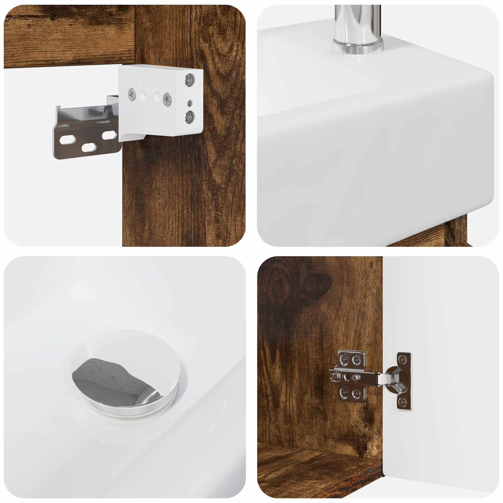 Badezimmer Waschtischunterschrank mit Wasserhahn