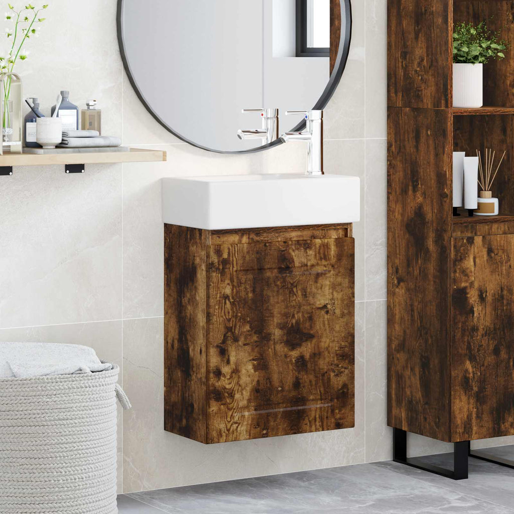 Badezimmer Waschtischunterschrank mit Wasserhahn