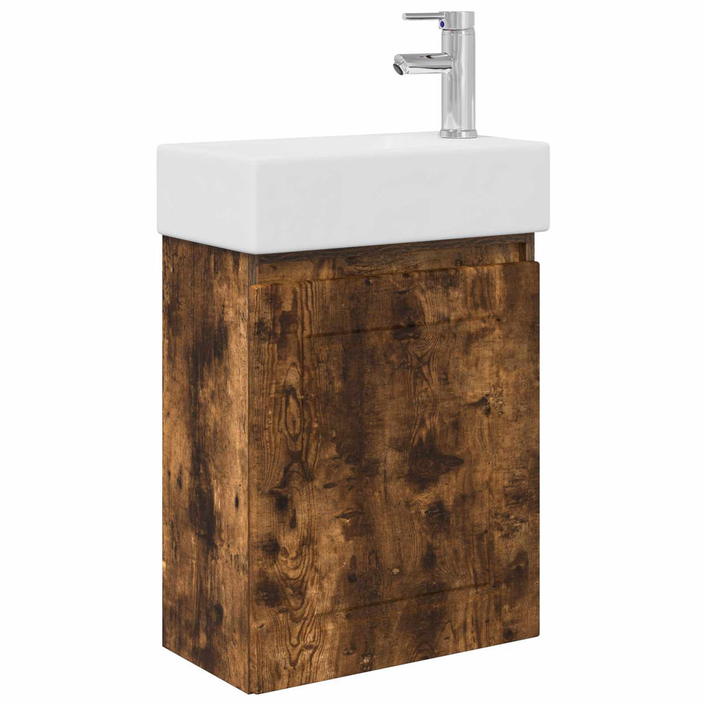 Badezimmer Waschtischunterschrank mit Wasserhahn