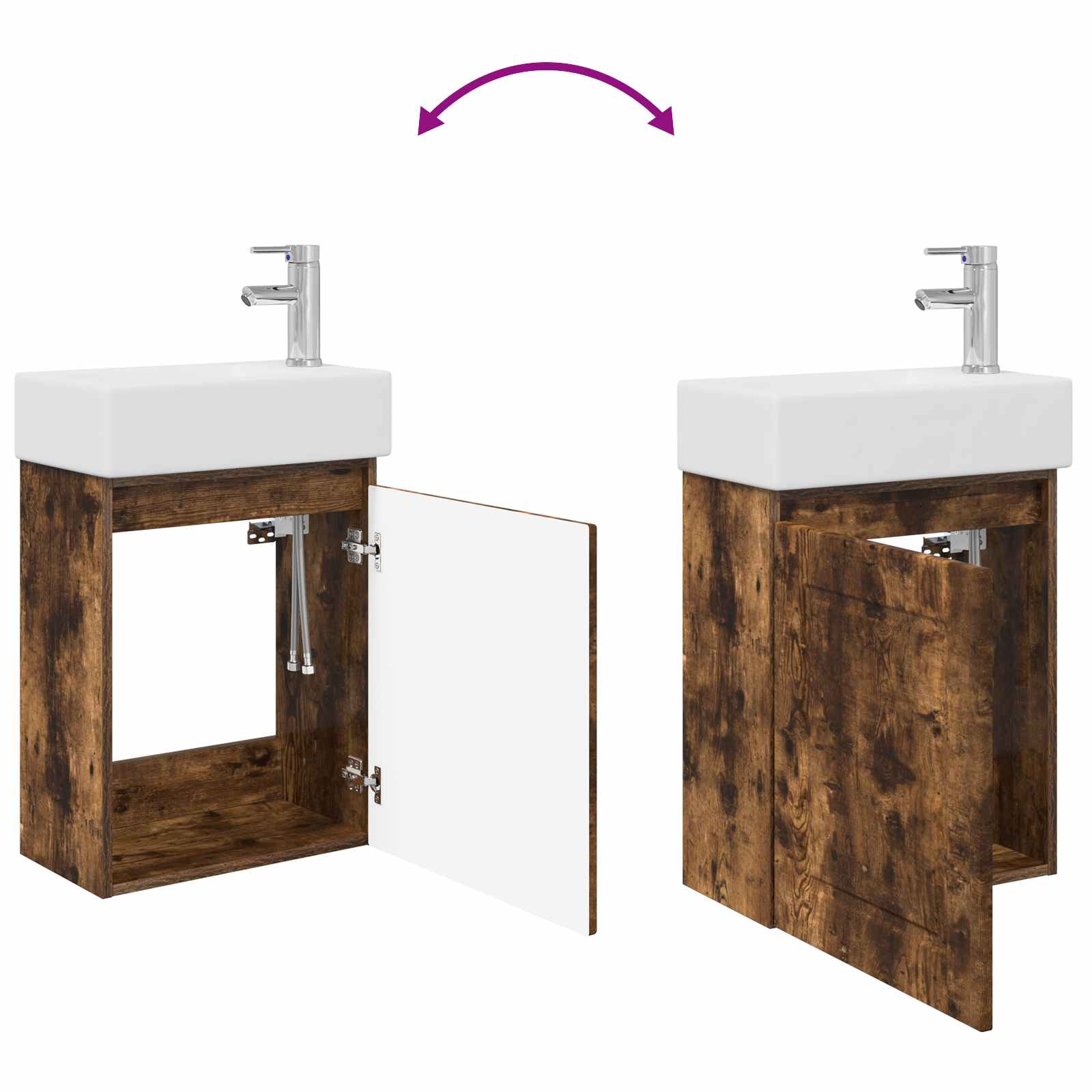 Badezimmer Waschtischunterschrank mit Wasserhahn