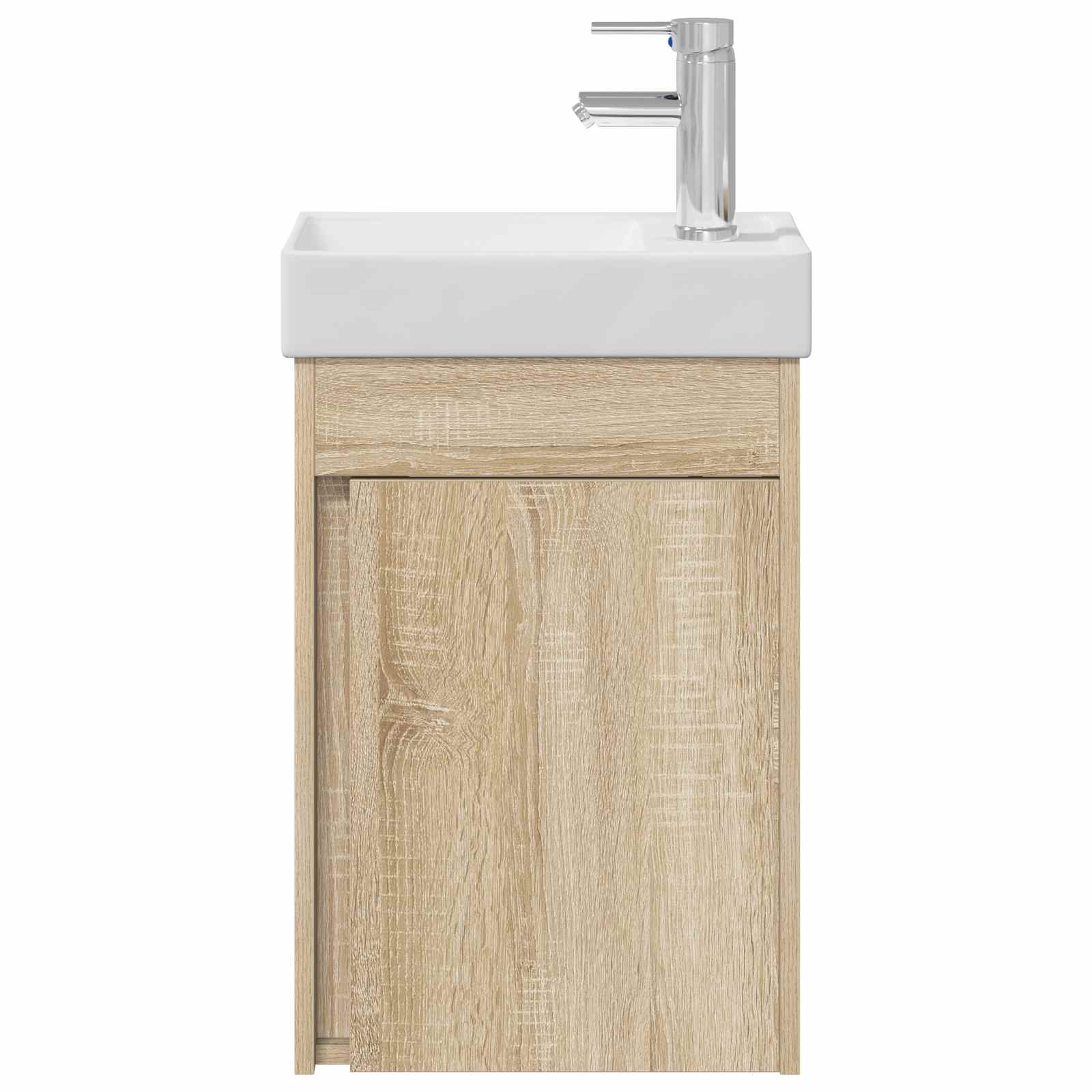 Badezimmer Waschtischunterschrank mit Wasserhahn Sonoma-Eiche