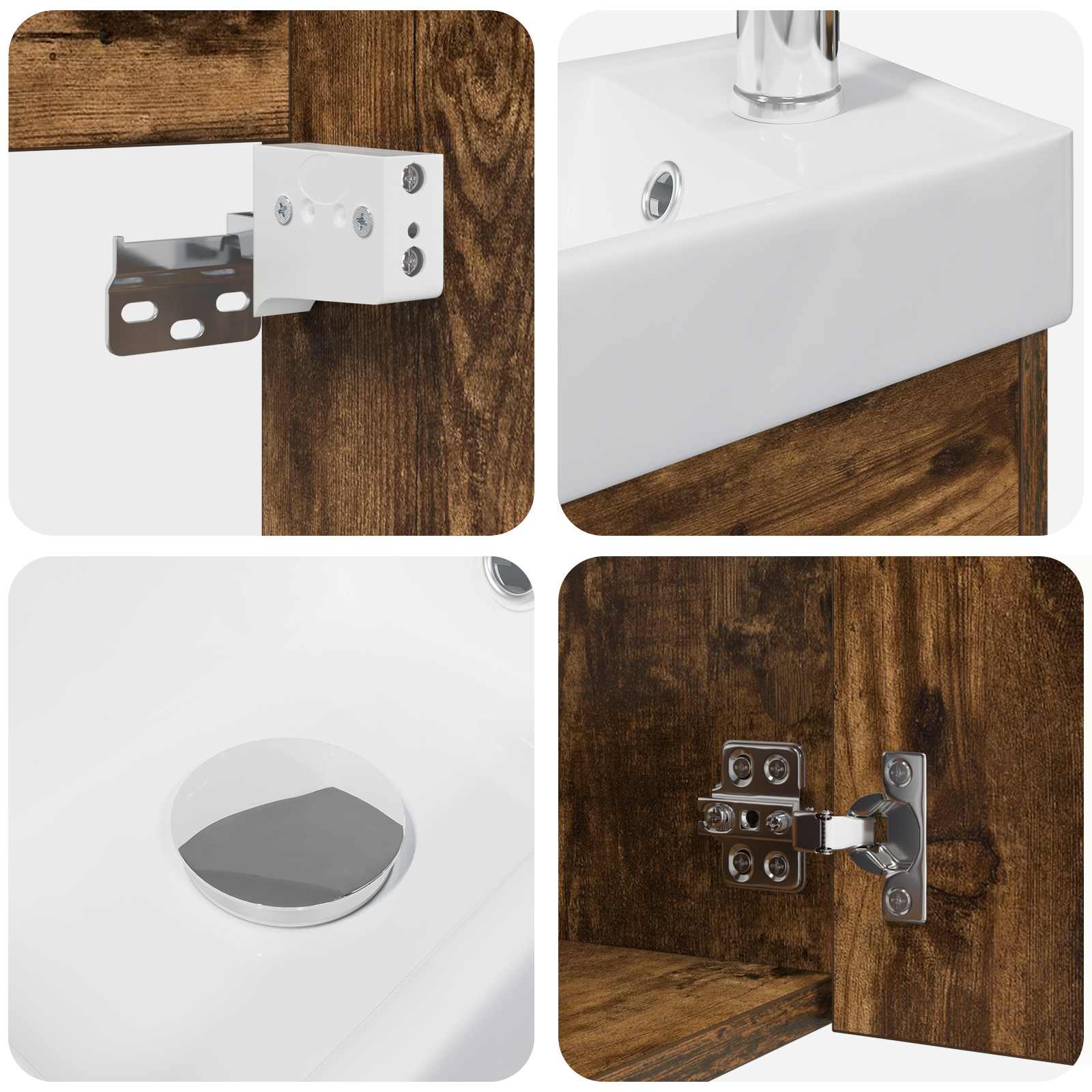 Badezimmer Waschtischunterschrank mit Wasserhahn