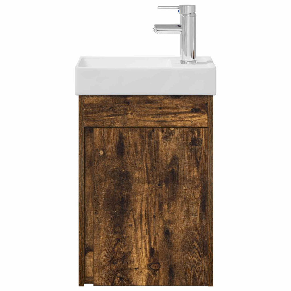 Badezimmer Waschtischunterschrank mit Wasserhahn