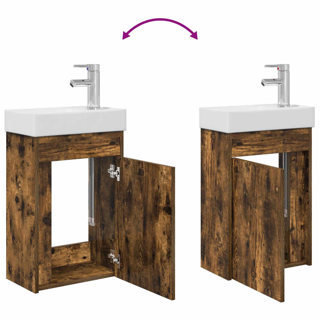 Badezimmer Waschtischunterschrank mit Wasserhahn