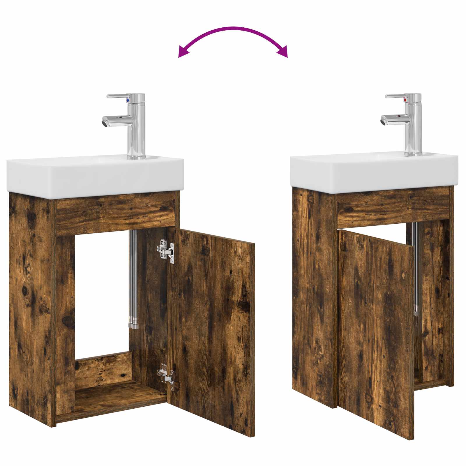 Badezimmer Waschtischunterschrank mit Wasserhahn