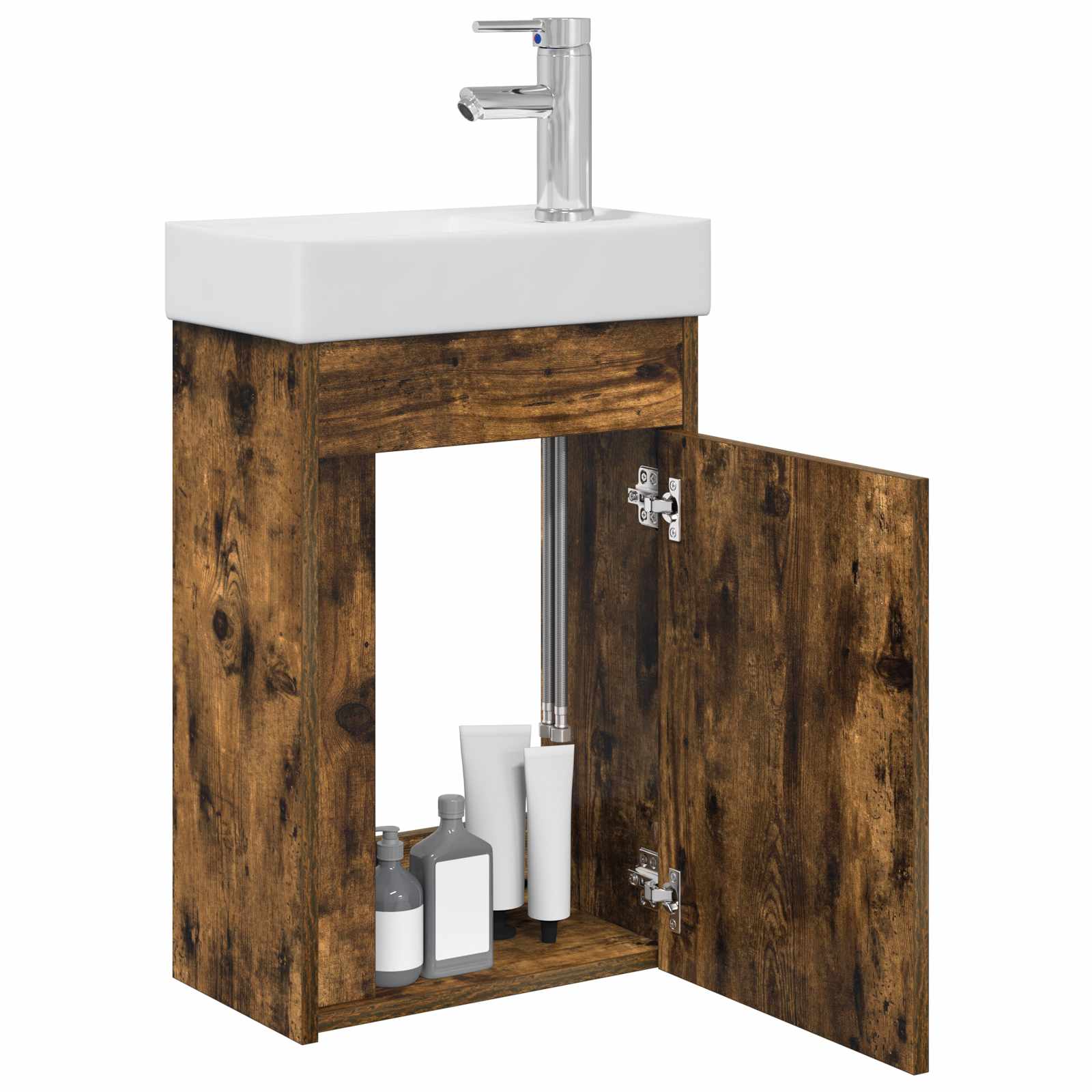 Badezimmer Waschtischunterschrank mit Wasserhahn