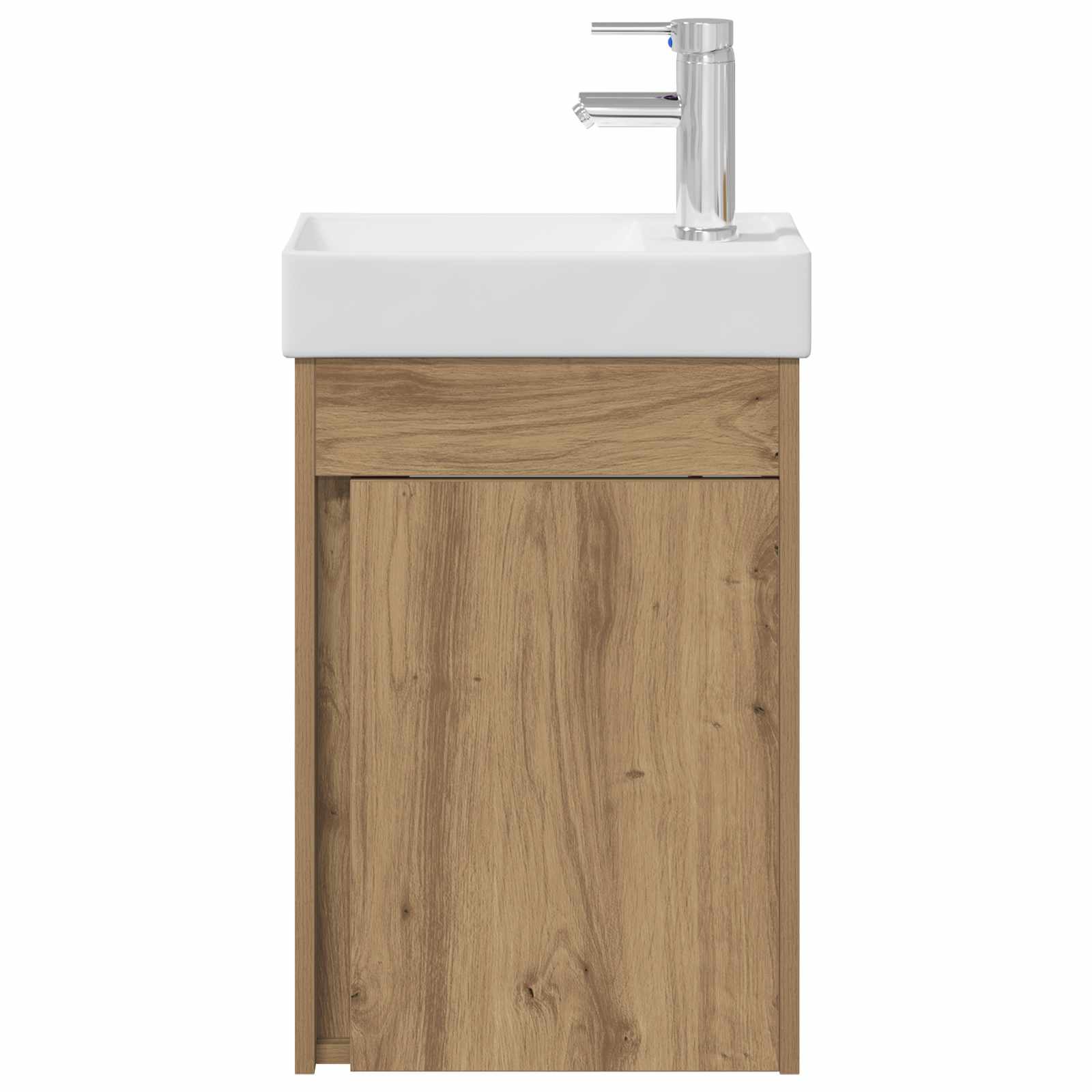 Badezimmer Waschtischunterschrank mit Wasserhahn Artisan-Eiche