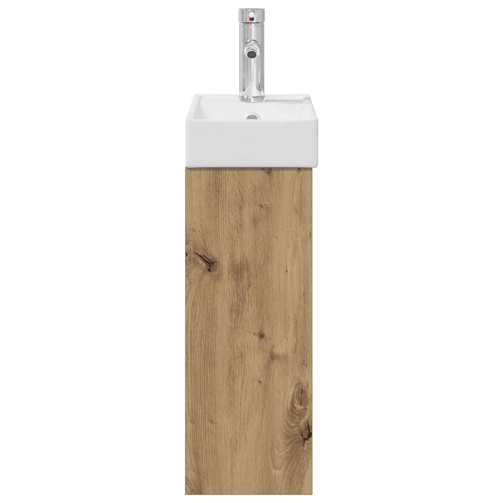 Badezimmer Waschtischunterschrank mit Wasserhahn Artisan-Eiche