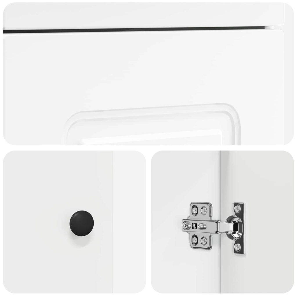 Badezimmerschrank mit Waschbecken Weiß 42 x 40 x 84,5 cm