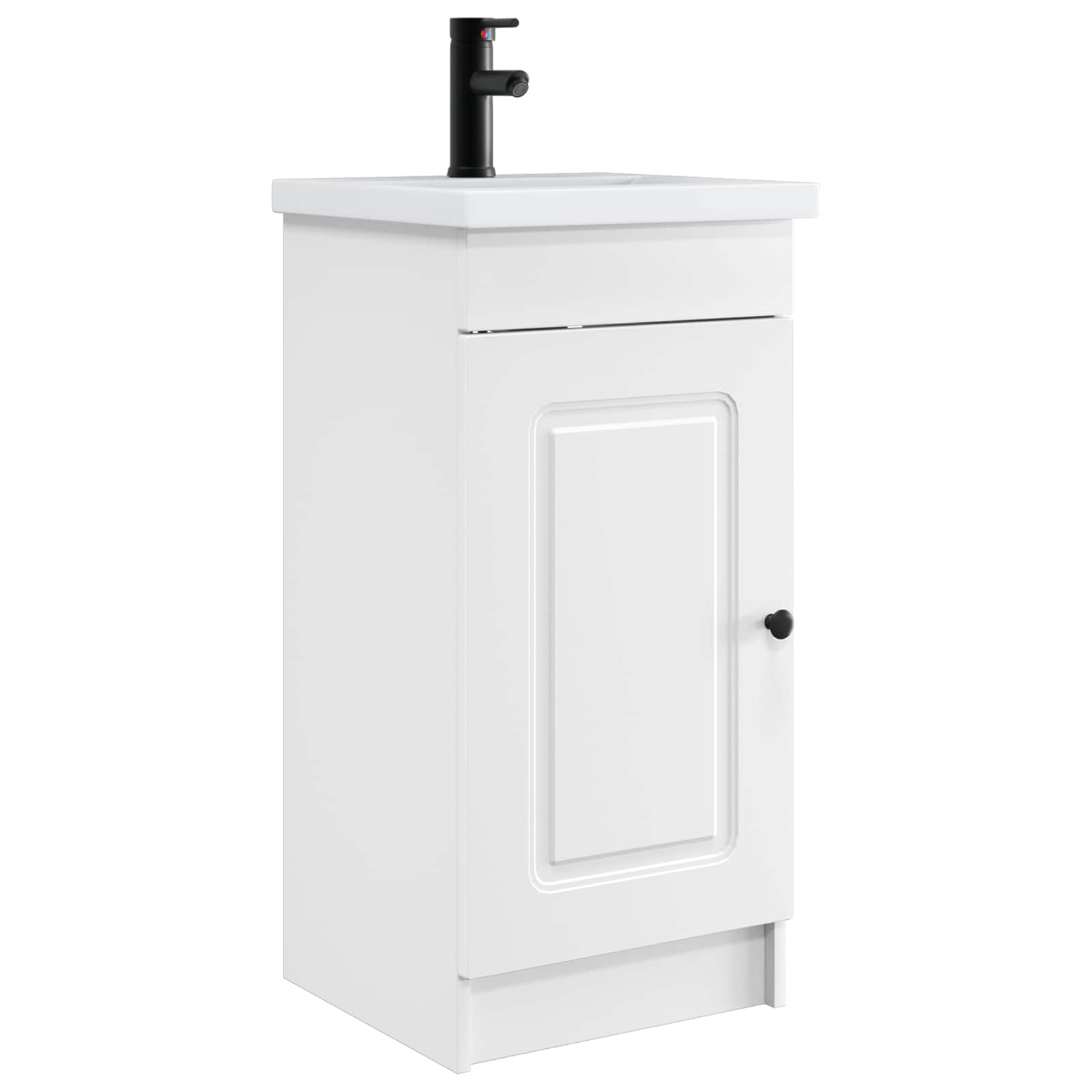 Badezimmerschrank mit Waschbecken Weiß 42 x 40 x 84,5 cm