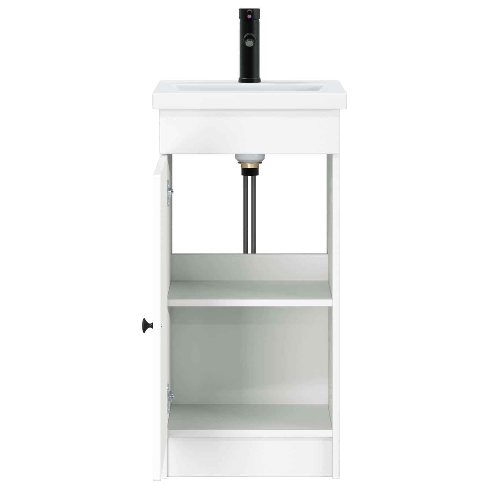 Badezimmerschrank mit Waschbecken Weiß 42 x 40 x 84,5 cm