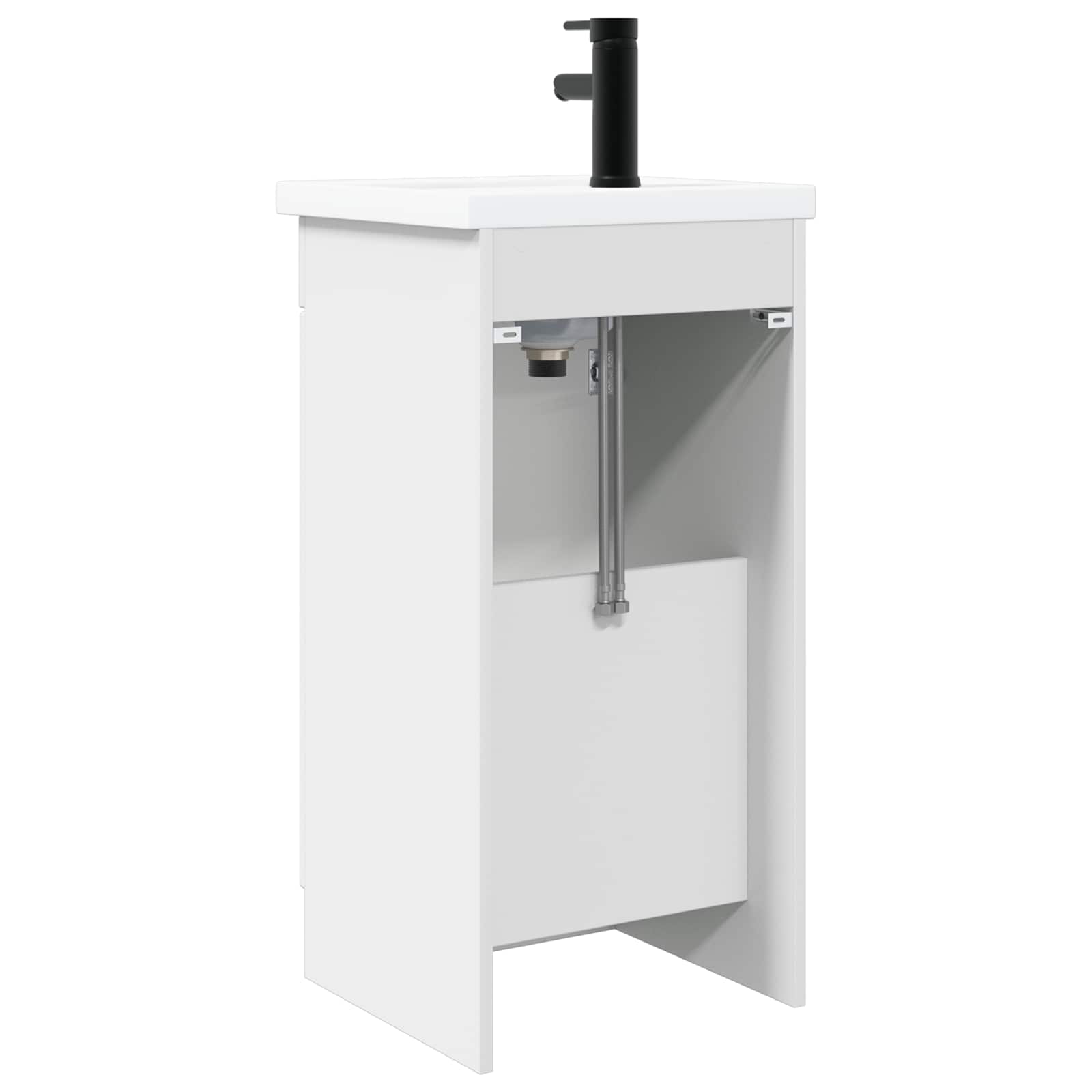 Badezimmerschrank mit Waschbecken Weiß 42 x 40 x 84,5 cm