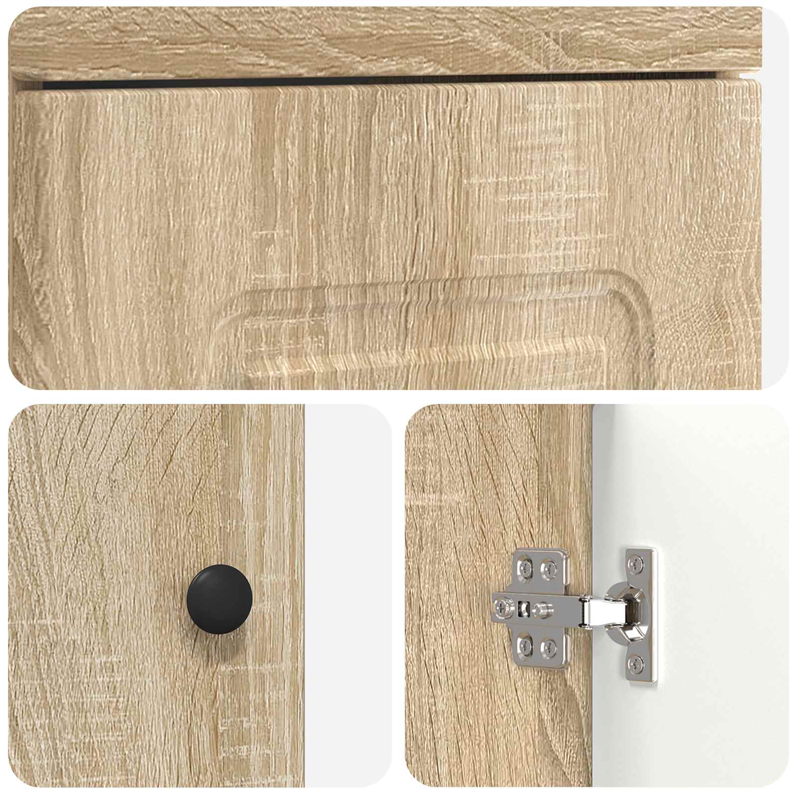 Badezimmerschrank mit Waschbecken Sonoma-Eiche