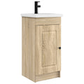 Badezimmerschrank mit Waschbecken Sonoma-Eiche