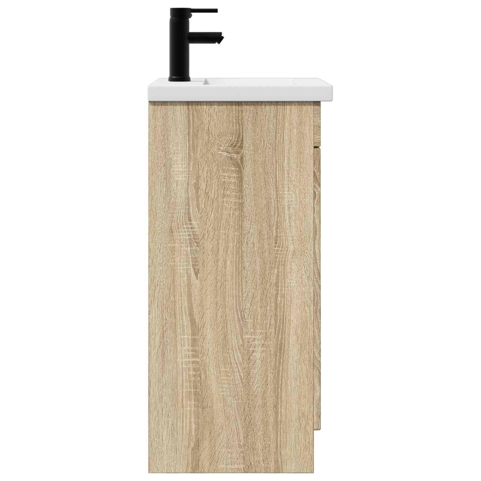 Badezimmerschrank mit Waschbecken Sonoma-Eiche