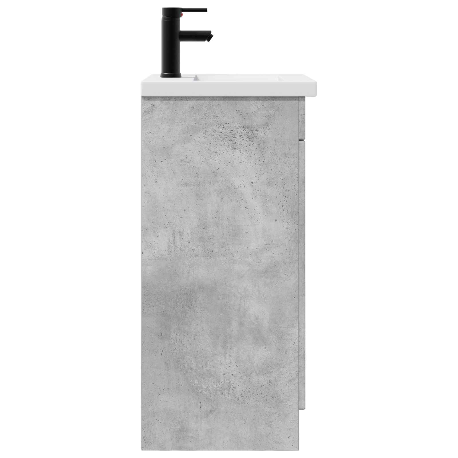 Badezimmerschrank mit Waschbecken Betongrau 42 x 40 x 84,5 cm
