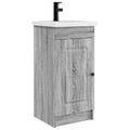 Badezimmerschrank mit Waschbecken Grau Sonoma 42 x 40 x 84,5 cm