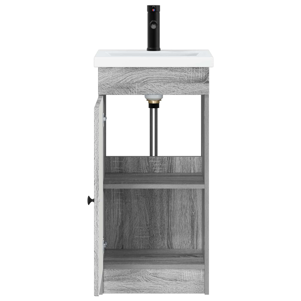 Badezimmerschrank mit Waschbecken Grau Sonoma 42 x 40 x 84,5 cm