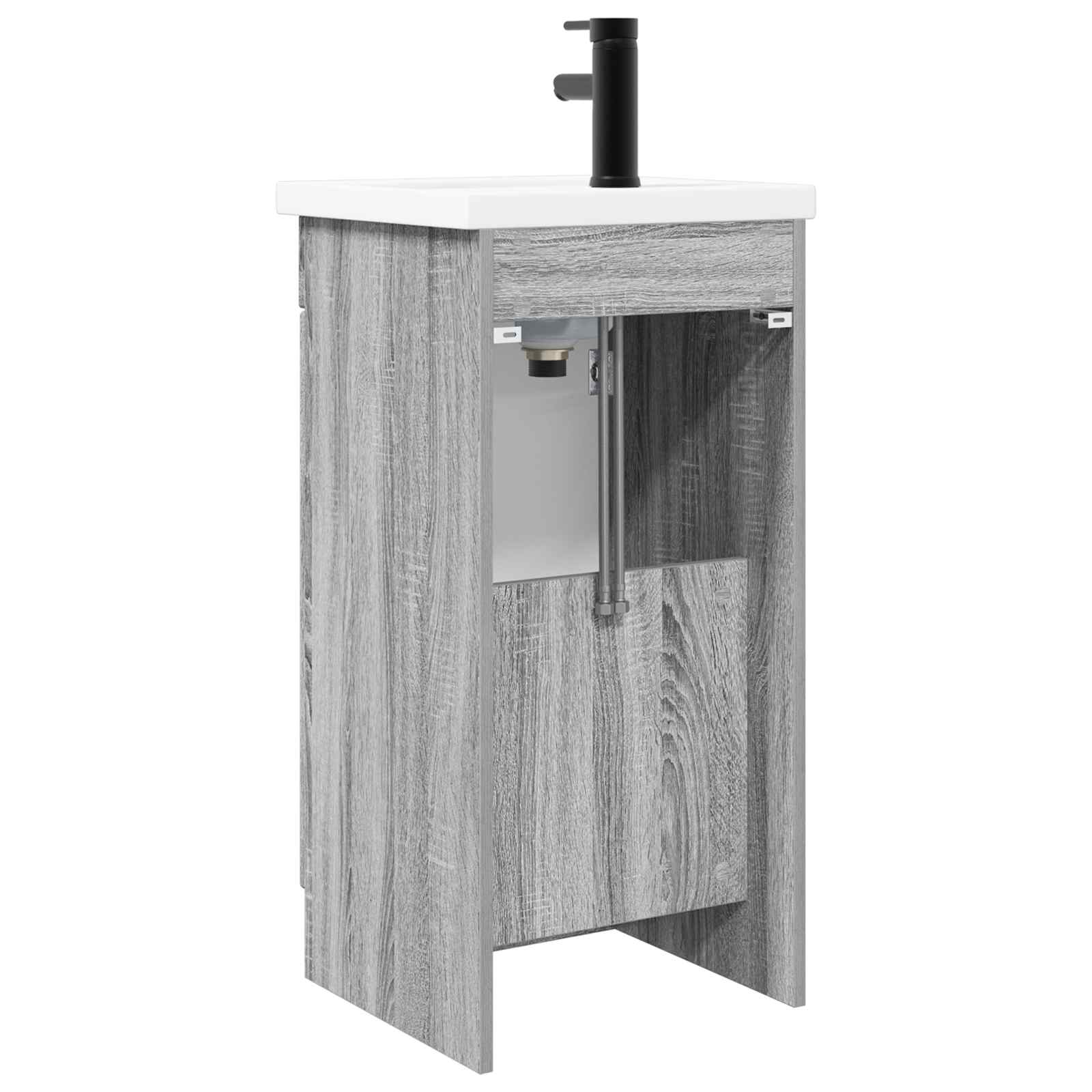 Badezimmerschrank mit Waschbecken Grau Sonoma 42 x 40 x 84,5 cm