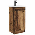 Badezimmerschrank mit Waschbecken Altholz 42 x 40 x 84,5 cm