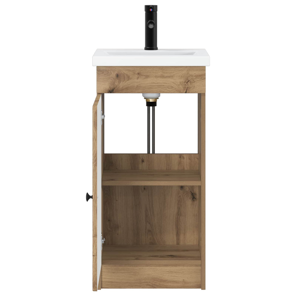 Badezimmerschrank mit Waschbecken Artisan-Eiche