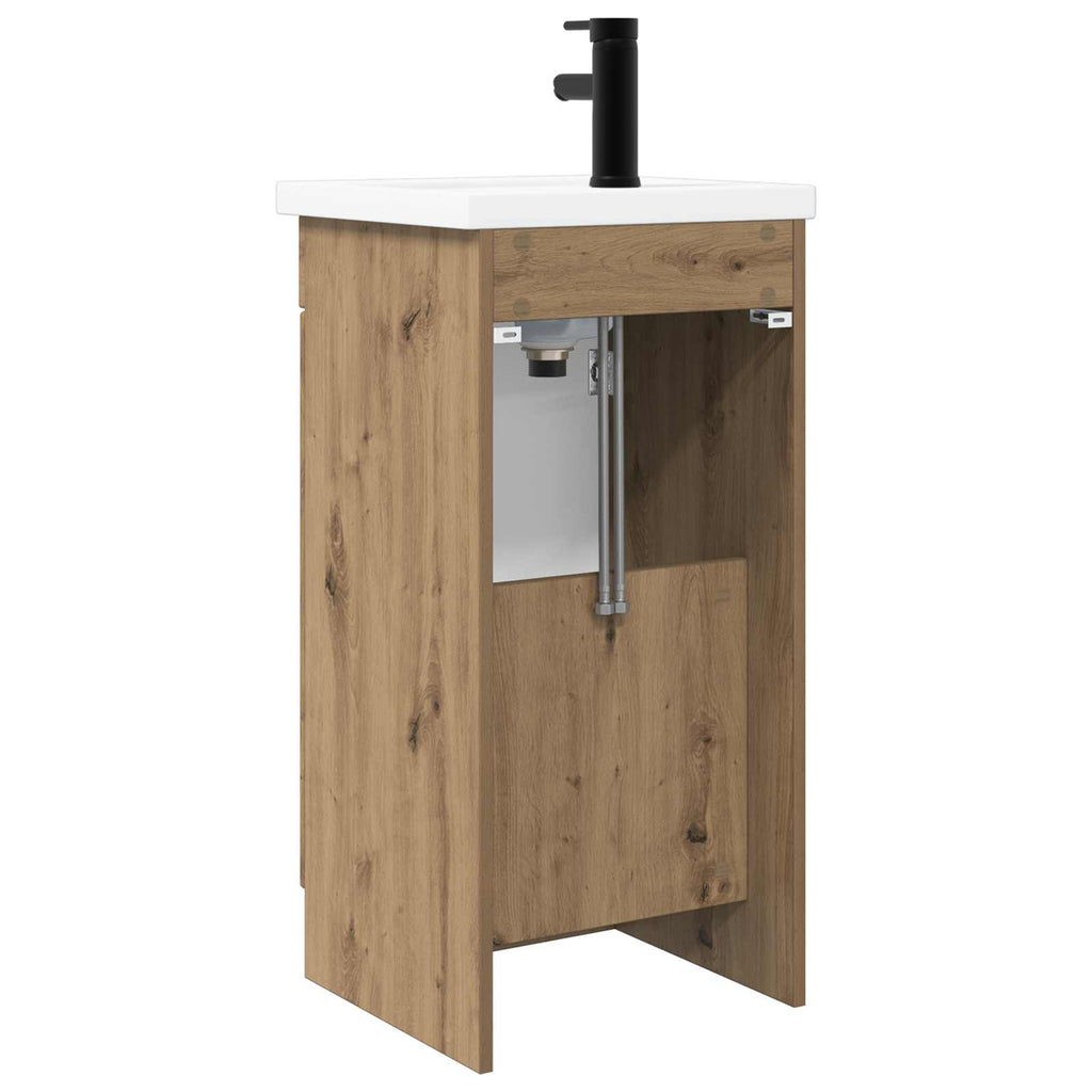 Badezimmerschrank mit Waschbecken Artisan-Eiche