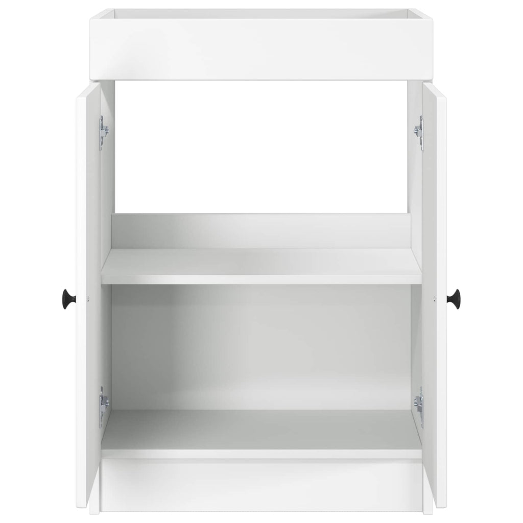 Unter dem Waschbecken Badschrank Weiß 56 x 37,5 x 81 cm
