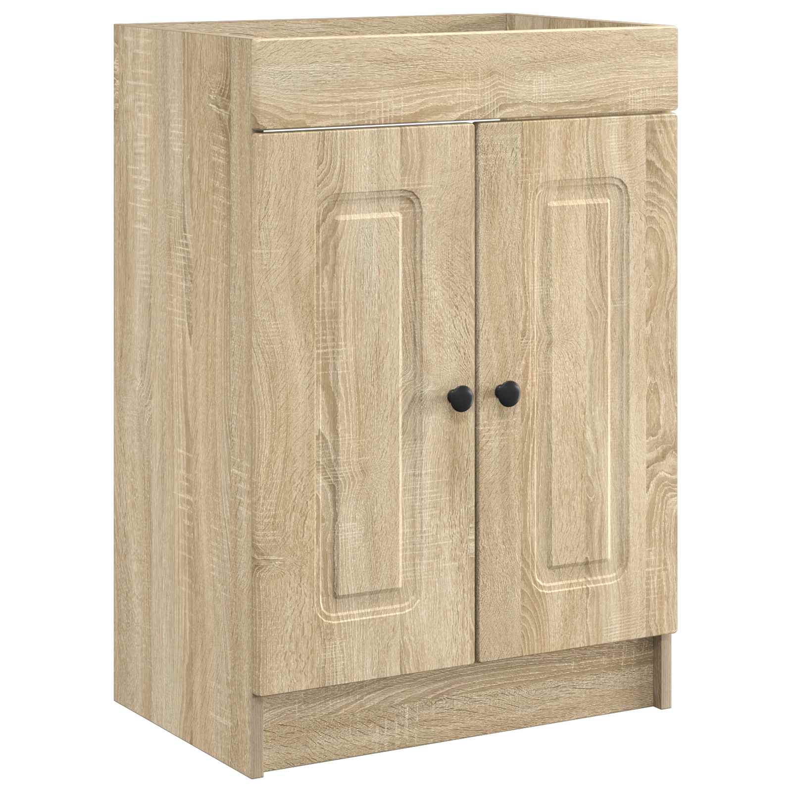 Unter dem Waschbecken Badschrank Sonoma-Eiche 56 x 37,5 x 81 cm