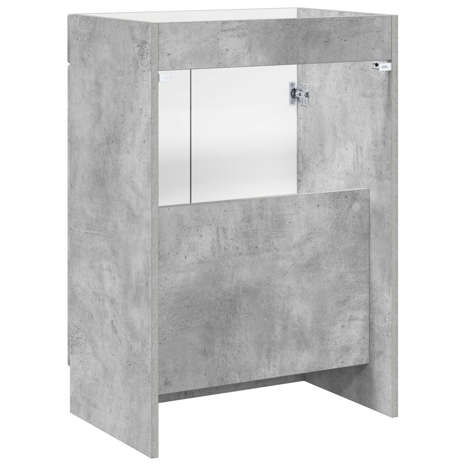 Unter dem Waschbecken Badschrank Betongrau 56 x 37,5 x 81 cm