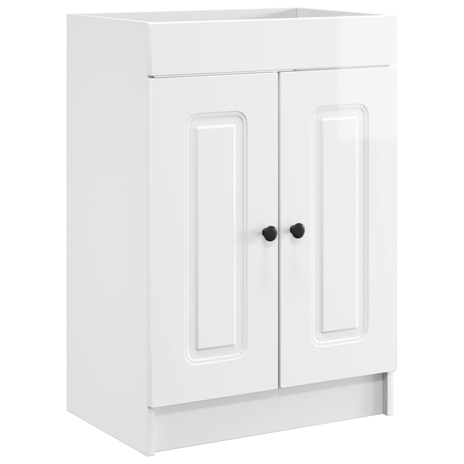 Unter dem Waschbecken Badschrank Hochglanz Weiß