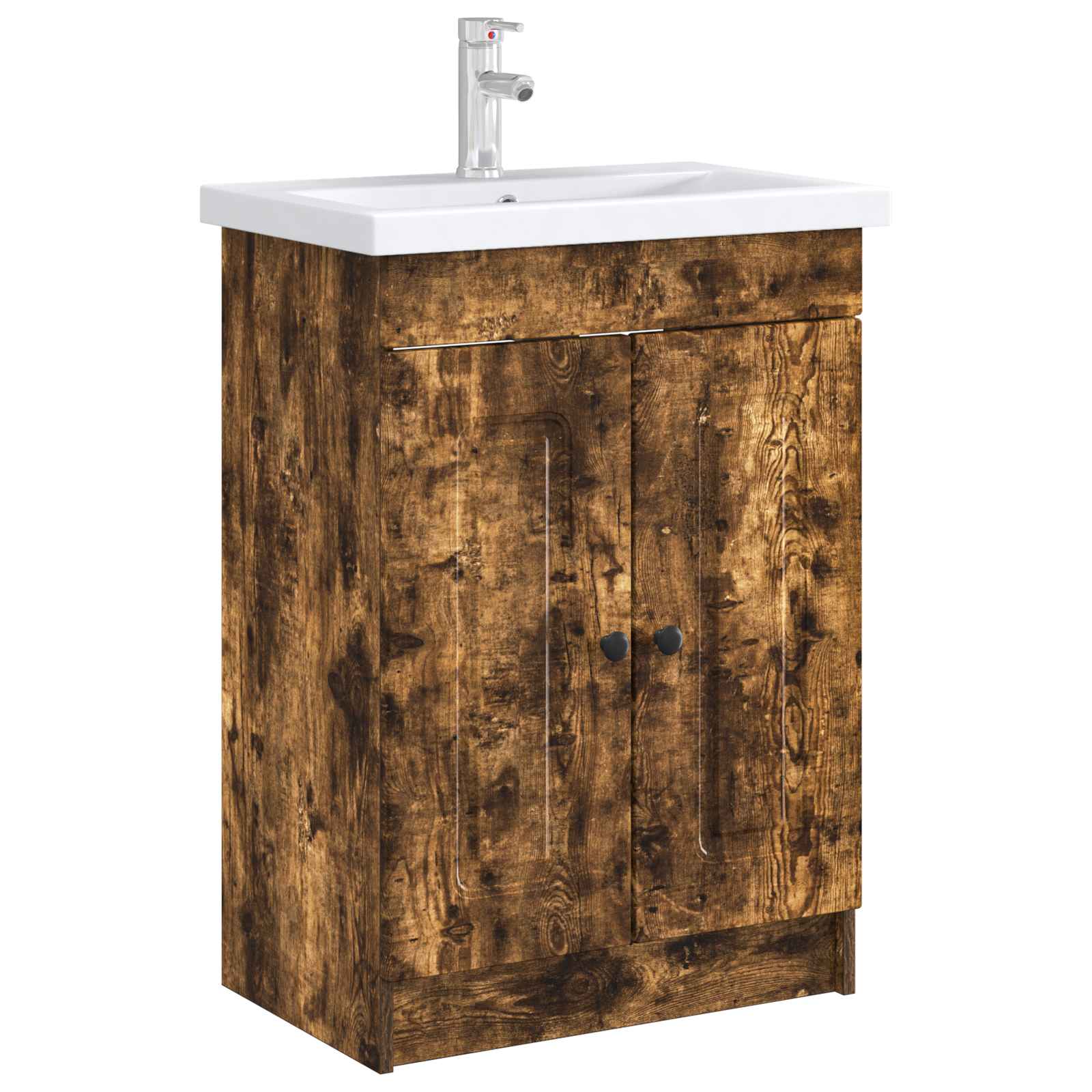 Unter dem Waschbecken Badschrank Geräucherte Eiche