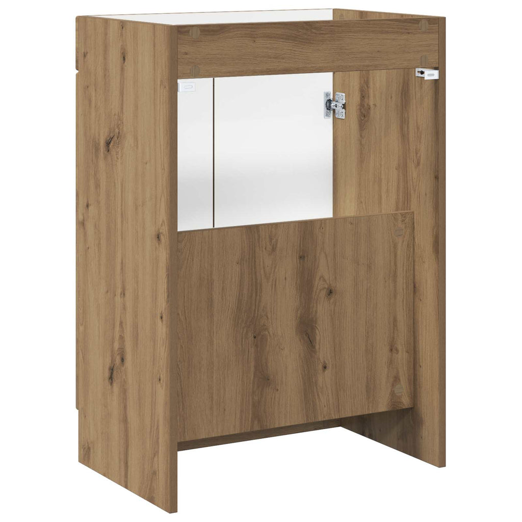 Unter dem Waschbecken Badschrank Artisan-Eiche