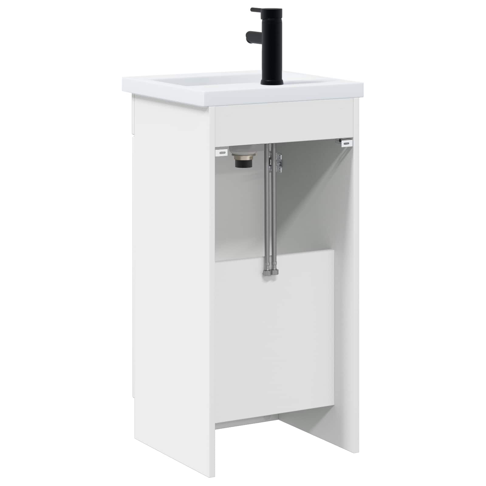 Badezimmerschrank mit Waschbecken Weiß 42 x 40 x 84,5 cm