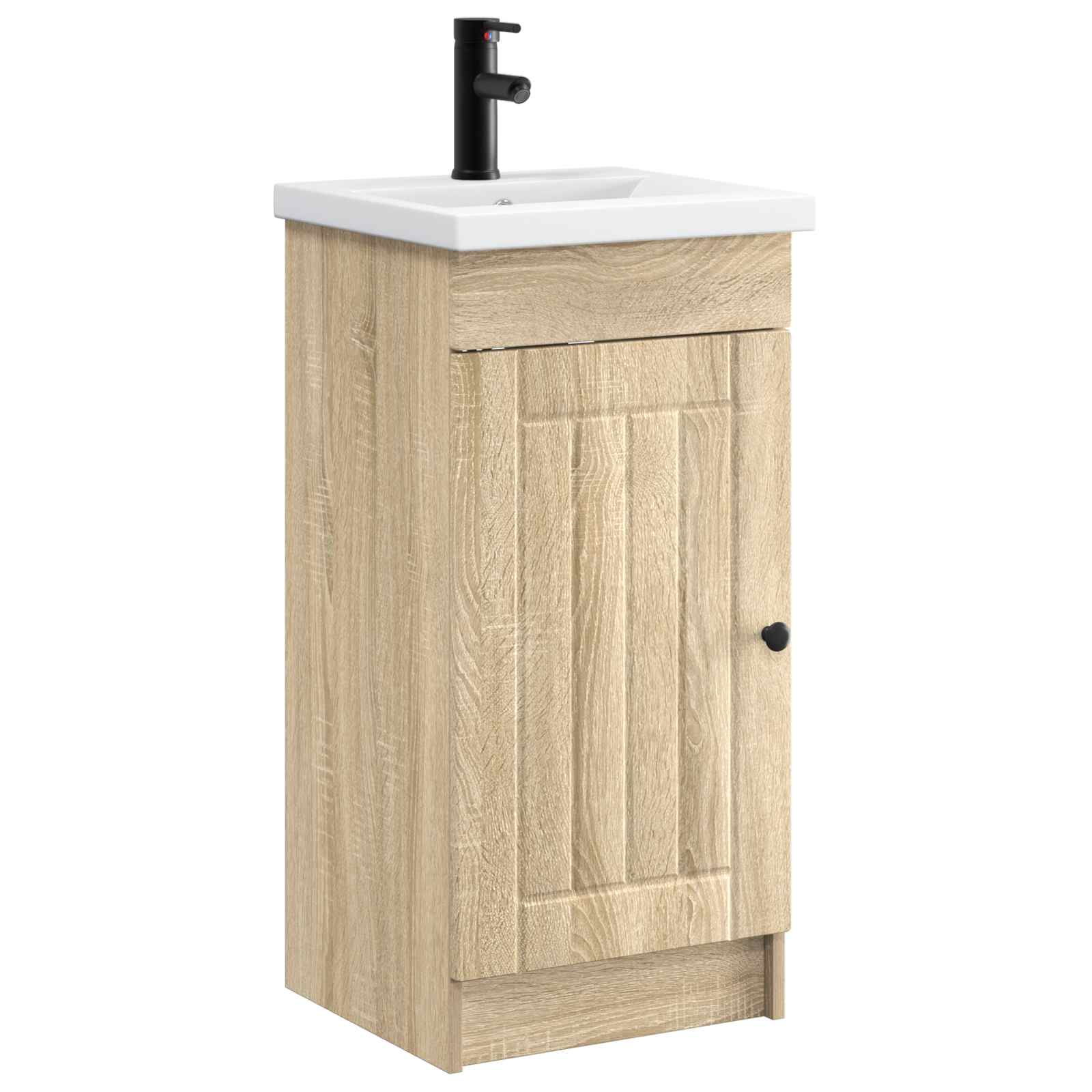 Badezimmerschrank mit Waschbecken Sonoma-Eiche