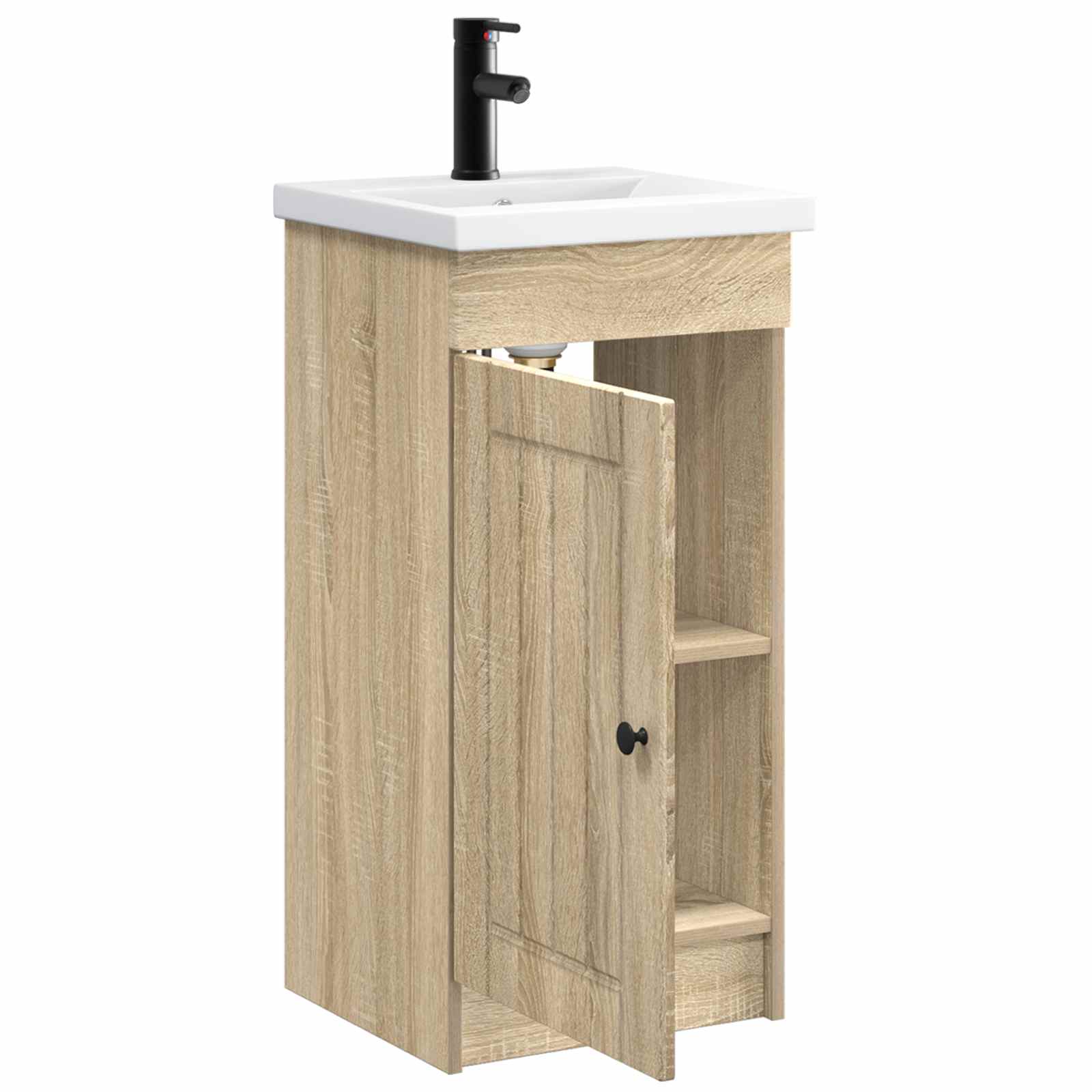 Badezimmerschrank mit Waschbecken Sonoma-Eiche