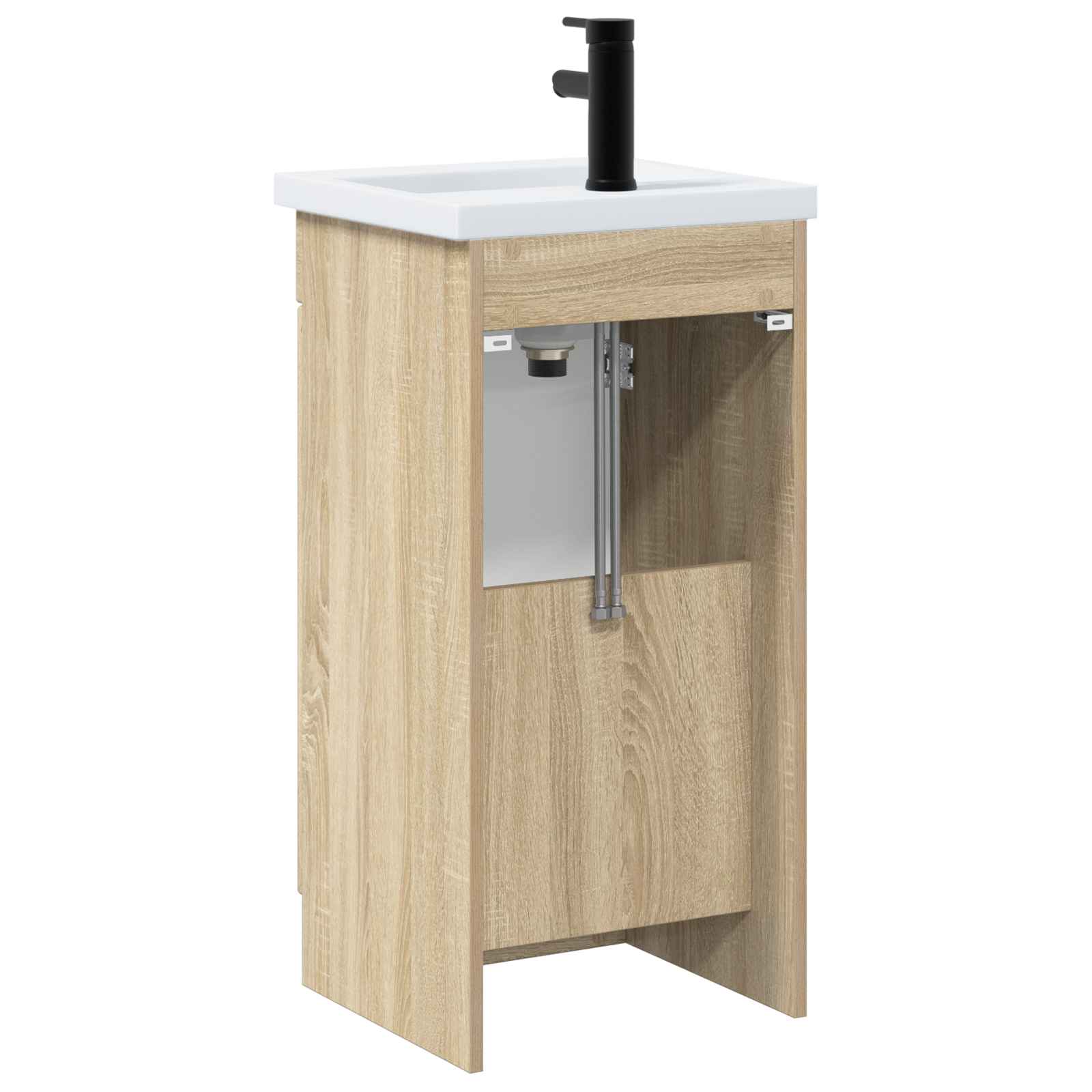 Badezimmerschrank mit Waschbecken Sonoma-Eiche