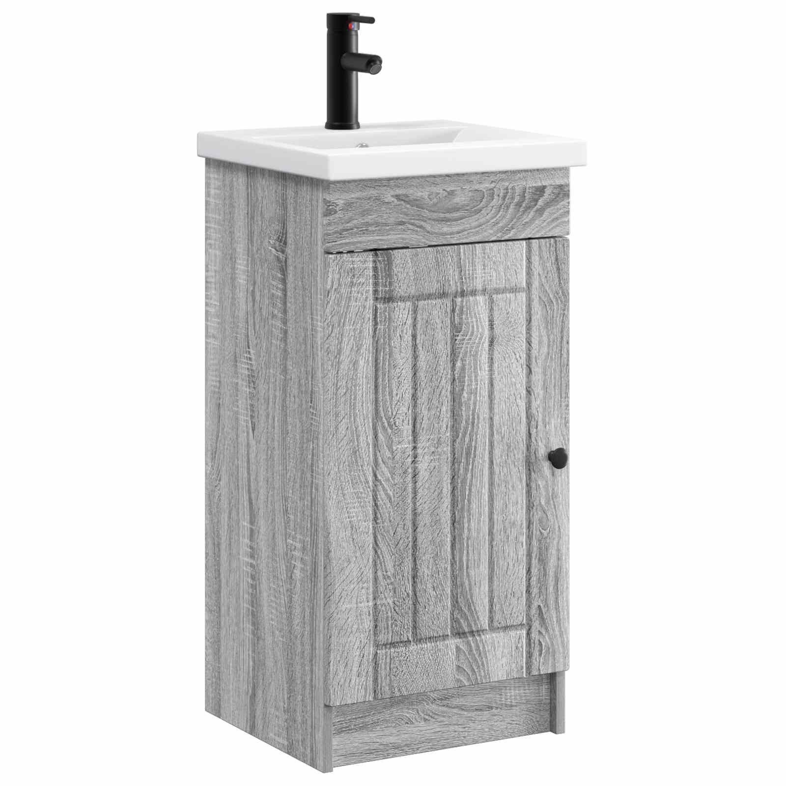 Badezimmerschrank mit Waschbecken Grau Sonoma 42 x 40 x 84,5 cm