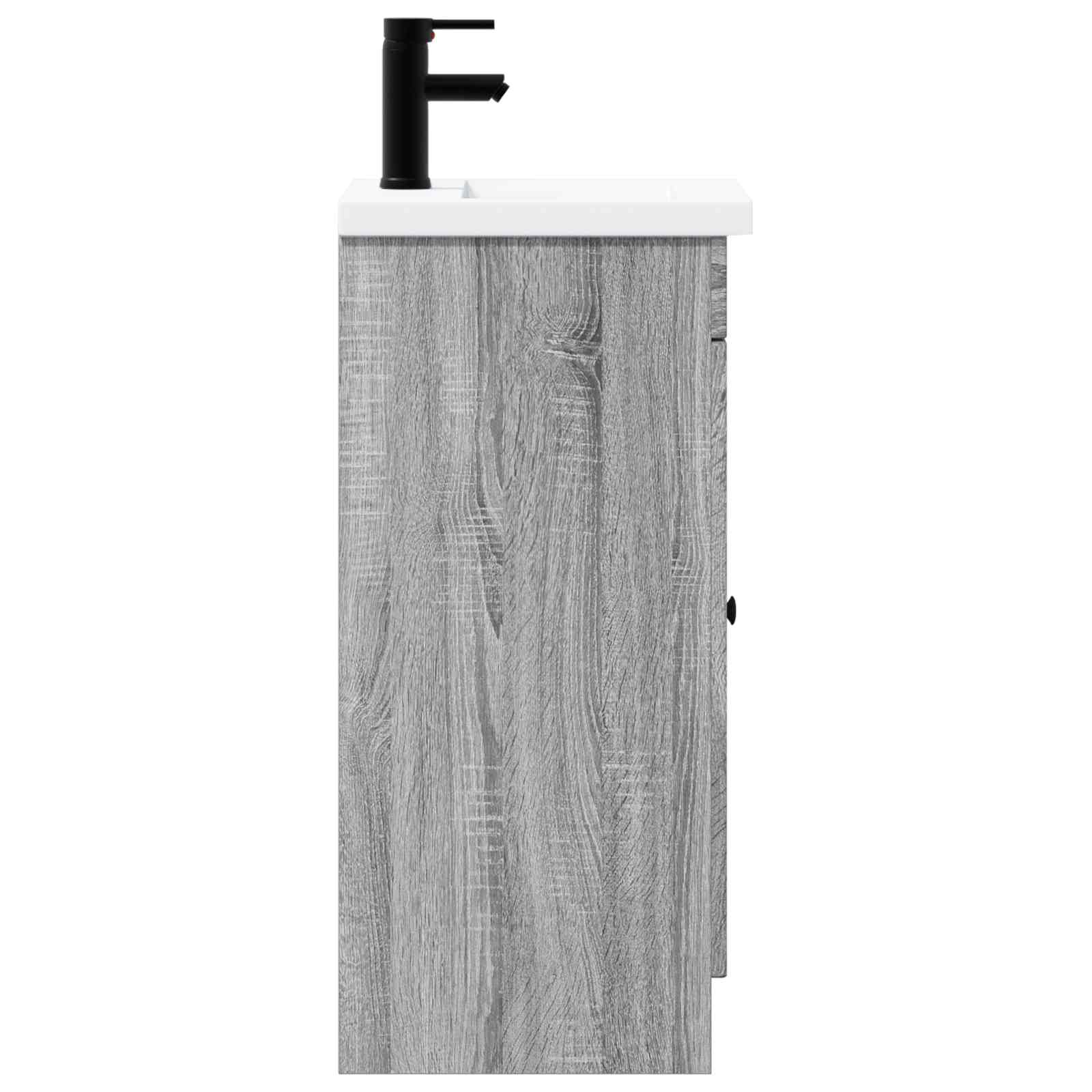 Badezimmerschrank mit Waschbecken Grau Sonoma 42 x 40 x 84,5 cm