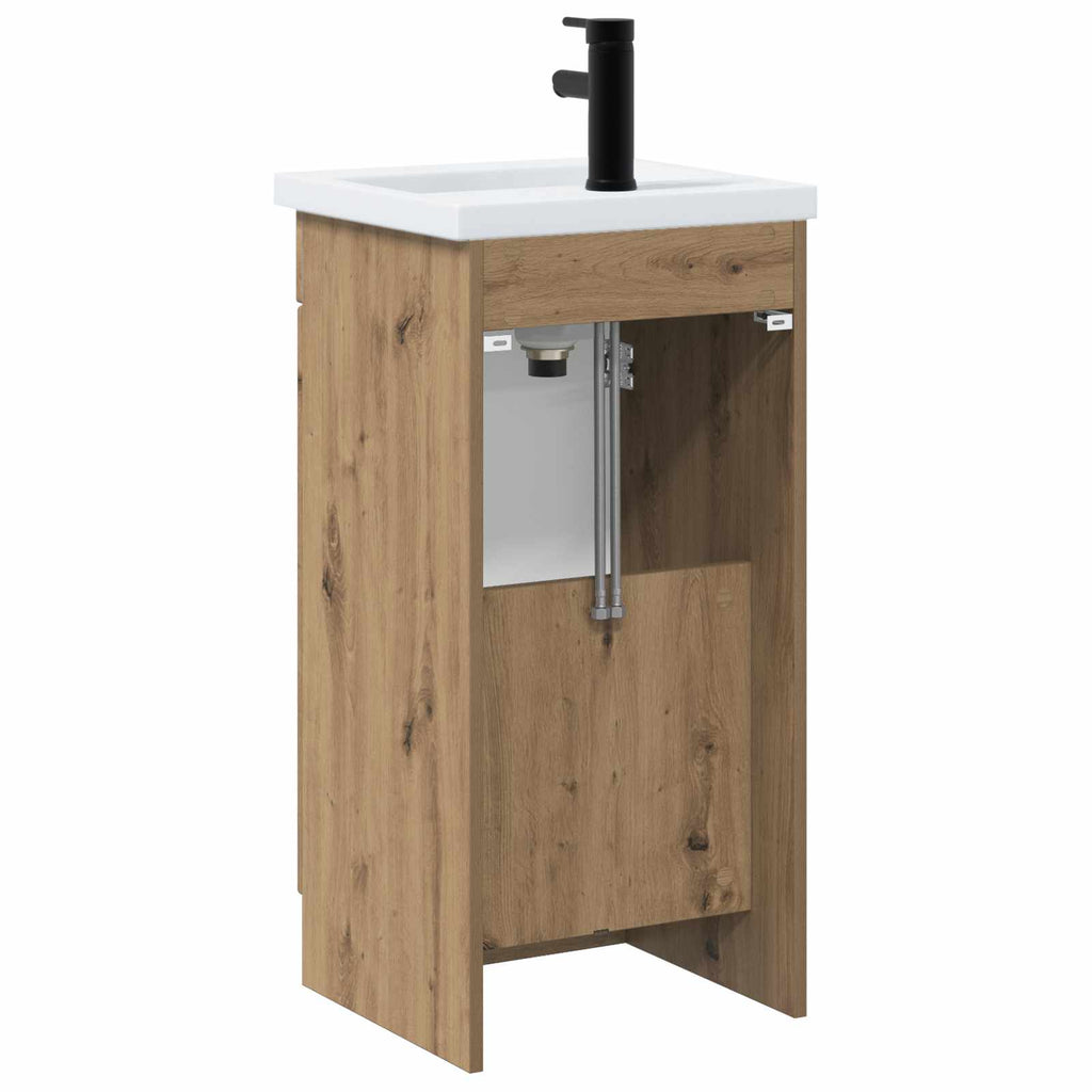 Badezimmerschrank mit Waschbecken Artisan-Eiche