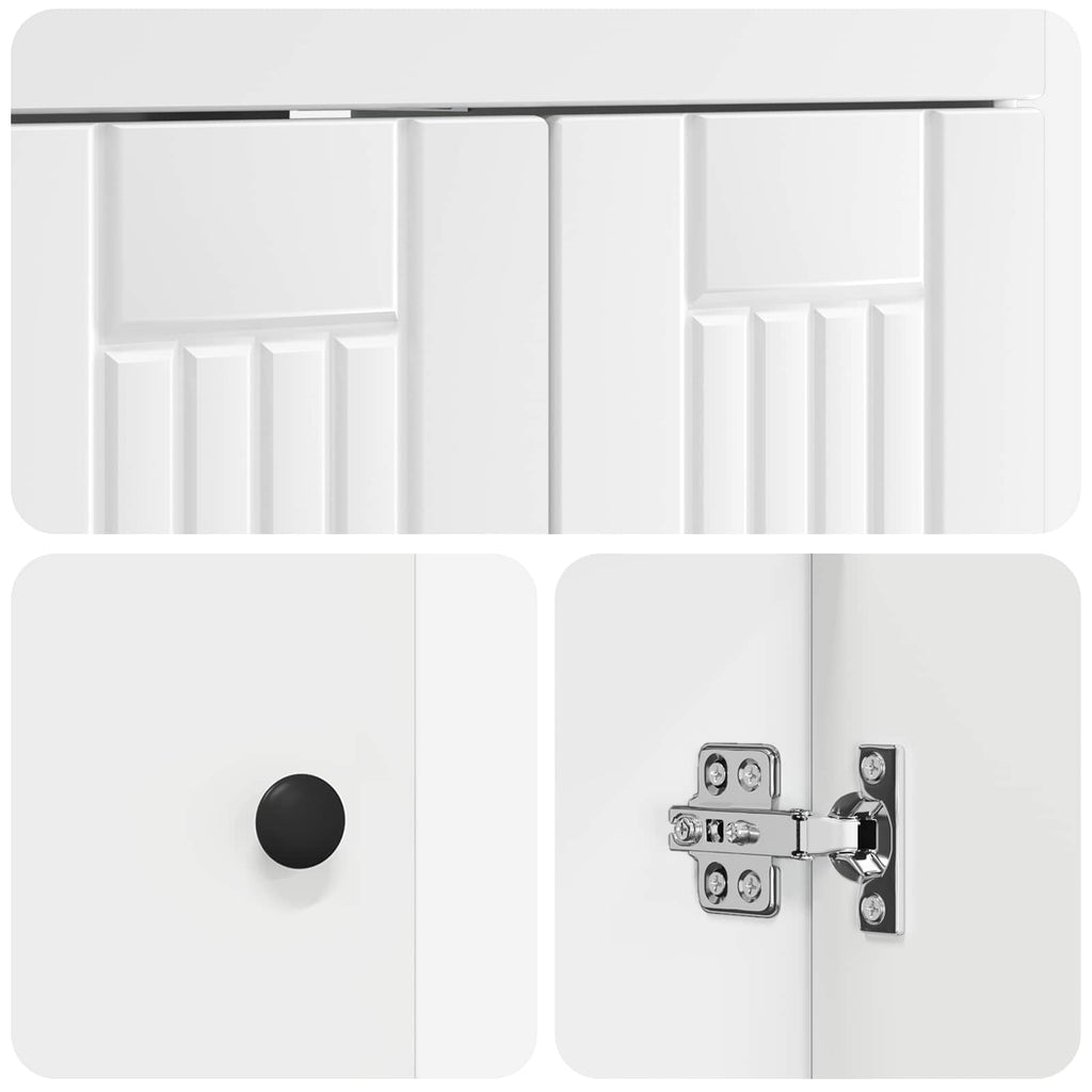 Unter dem Waschbecken Badschrank Weiß 56 x 37,5 x 81 cm