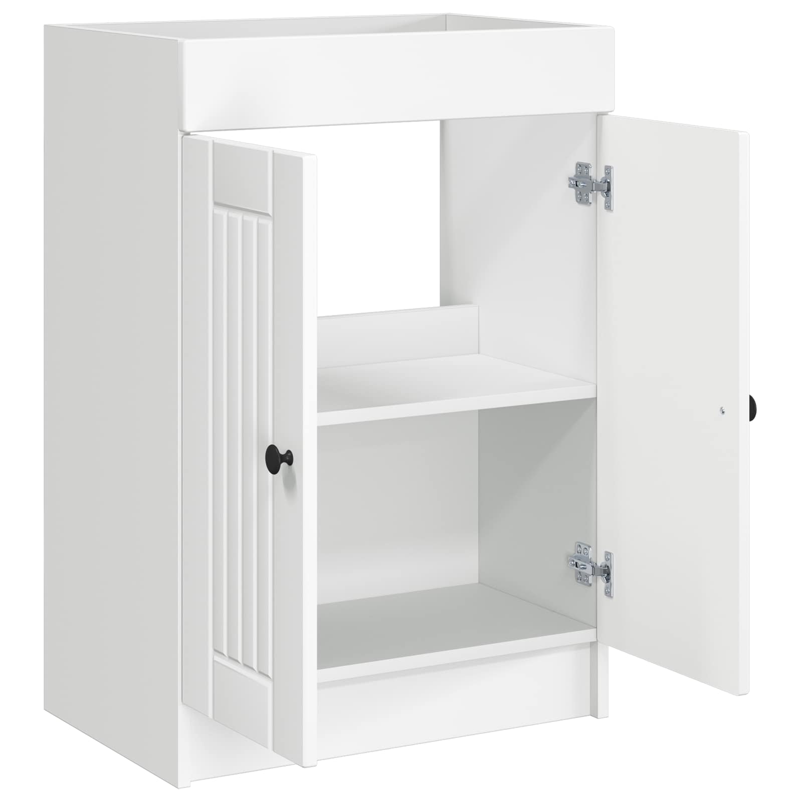 Unter dem Waschbecken Badschrank Weiß 56 x 37,5 x 81 cm