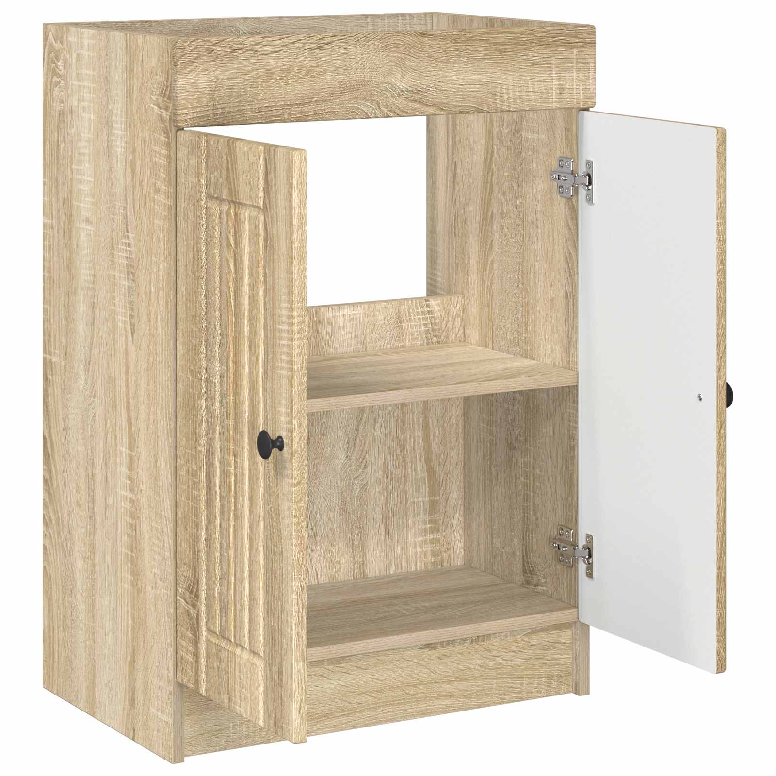 Unter dem Waschbecken Badschrank Sonoma-Eiche 56 x 37,5 x 81 cm