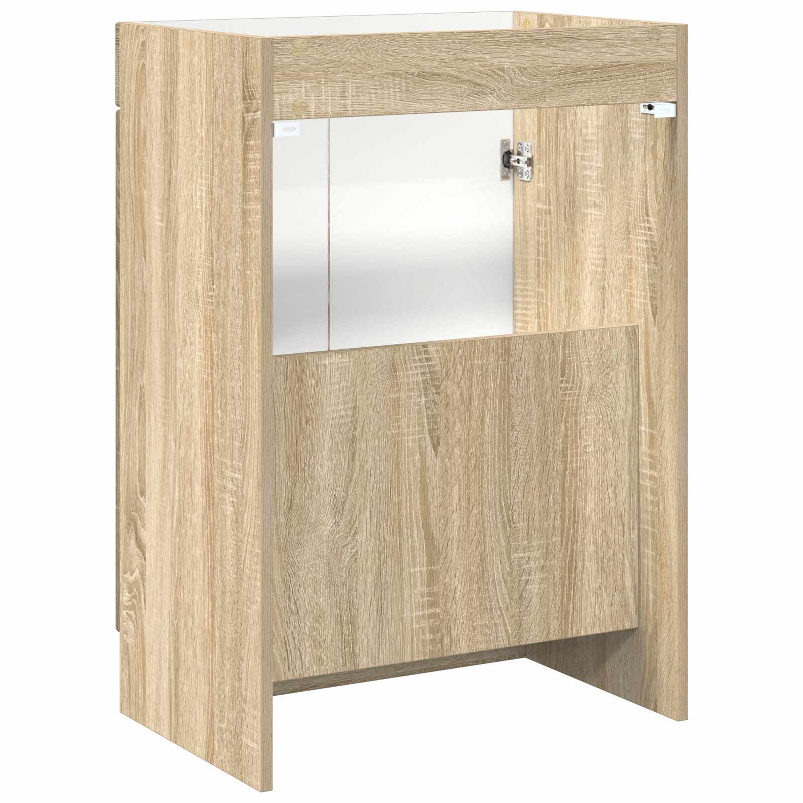 Unter dem Waschbecken Badschrank Sonoma-Eiche 56 x 37,5 x 81 cm