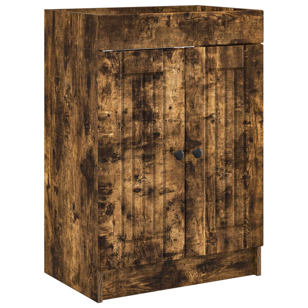 Unter dem Waschbecken Badschrank Geräucherte Eiche
