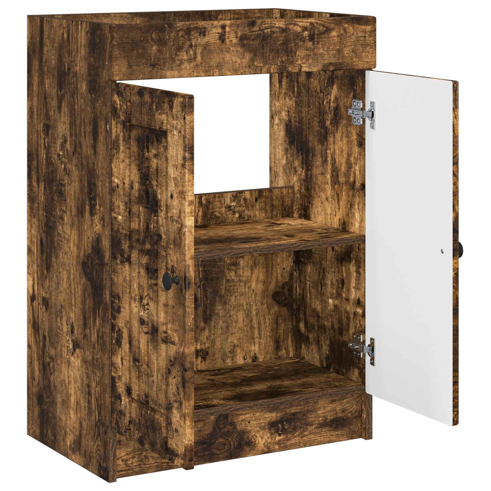 Unter dem Waschbecken Badschrank Geräucherte Eiche