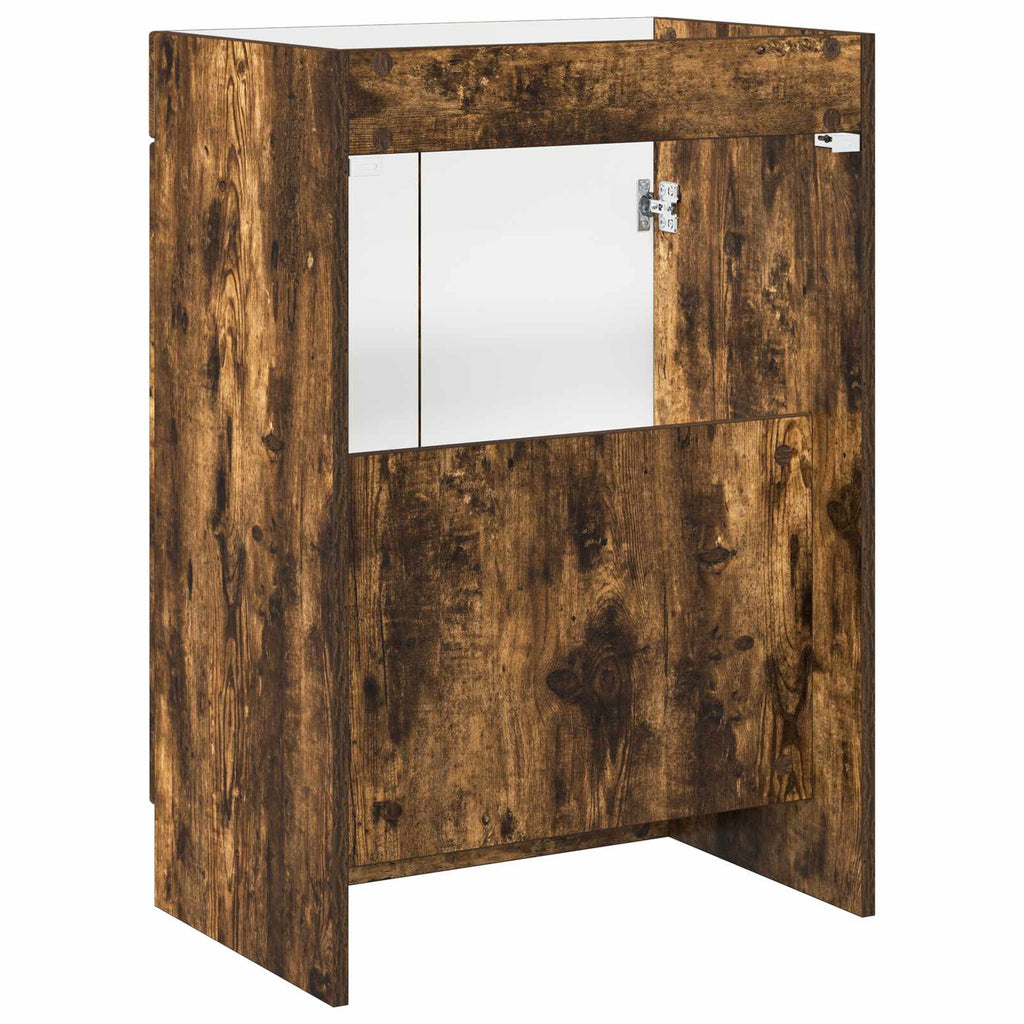 Unter dem Waschbecken Badschrank Geräucherte Eiche