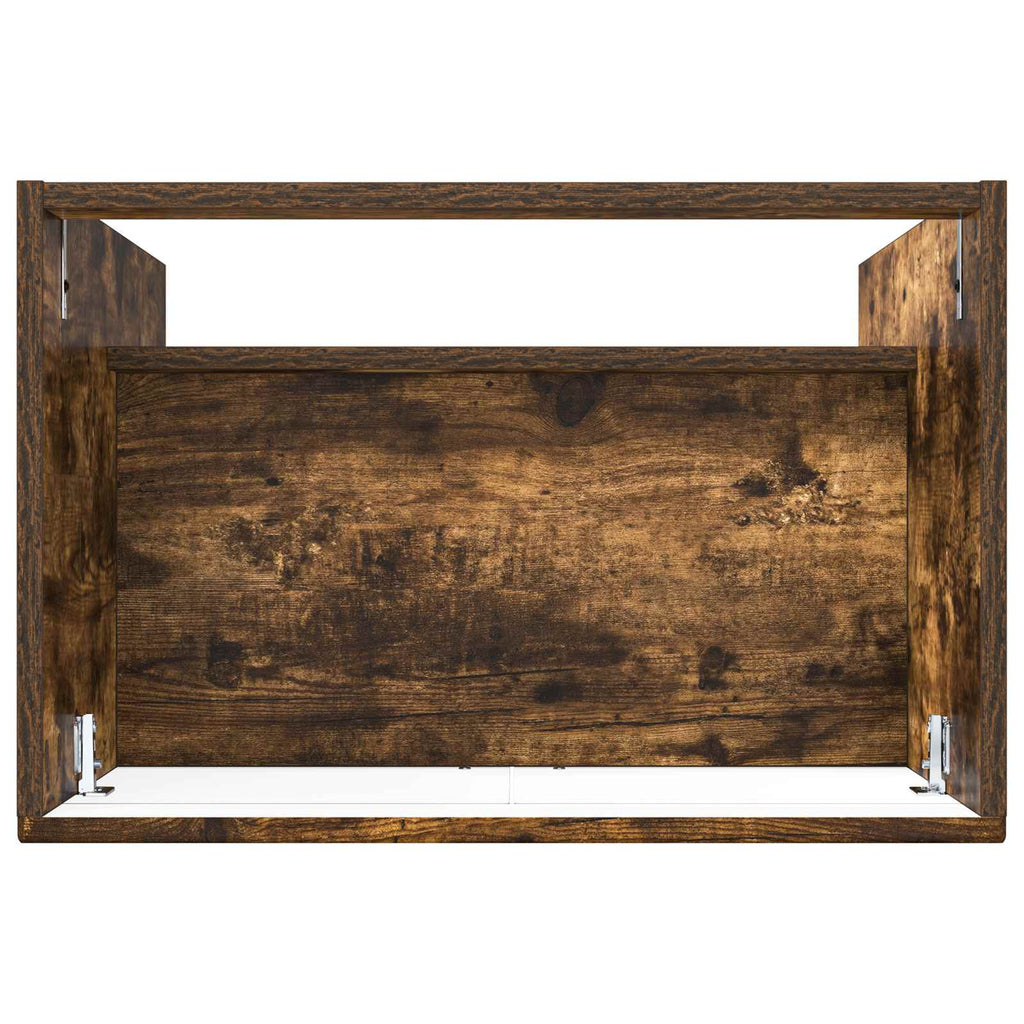 Unter dem Waschbecken Badschrank Geräucherte Eiche