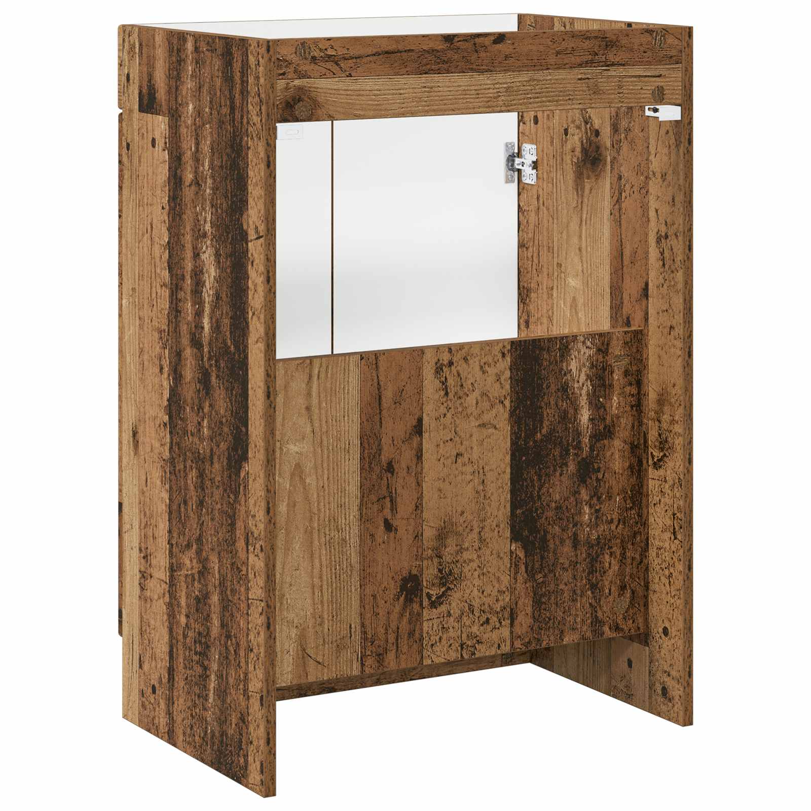 Unter dem Waschbecken Badschrank Altholz 56 x 37,5 x 81 cm