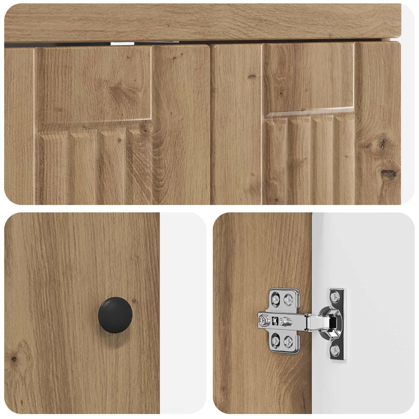 Unter dem Waschbecken Badschrank Artisan-Eiche