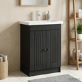 Unter dem Waschbecken Badschrank Schwarz 78,5 x 37,5 x 81 cm